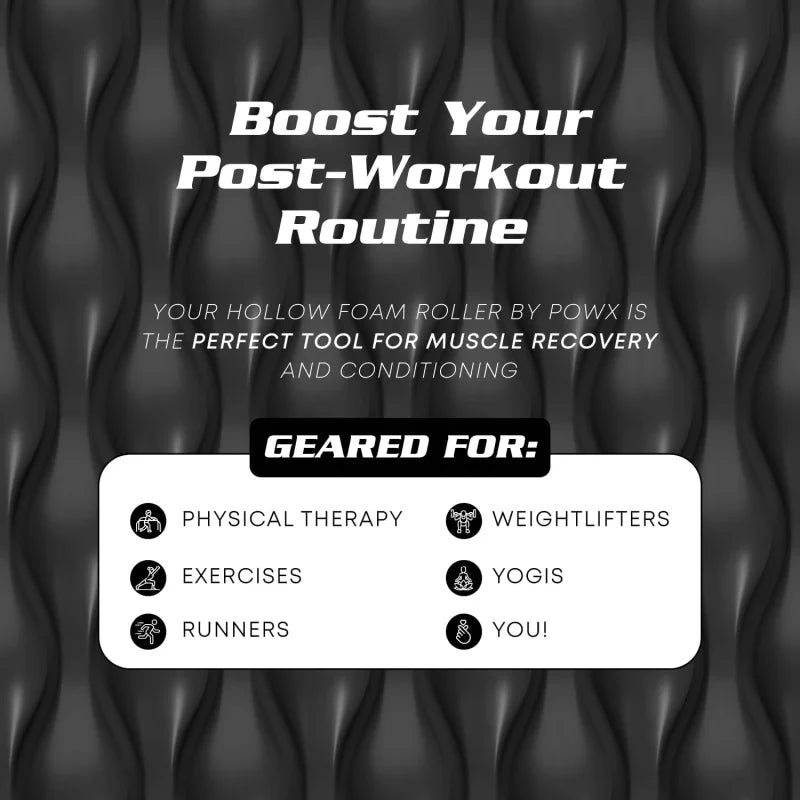Textured Foam Rollers for Muscle Massage Medium-Density Back Foam Roller for Back Pain Relief & Muscle Recovery in Legs & Arms